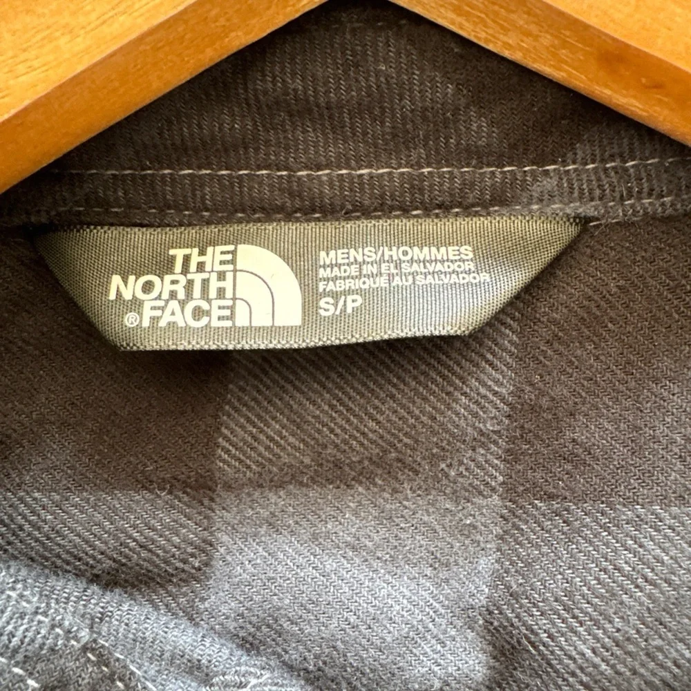 The North Face Men's Arroyo Flannel Shirt Size S/P Black/Gray Long Sleeve Casual